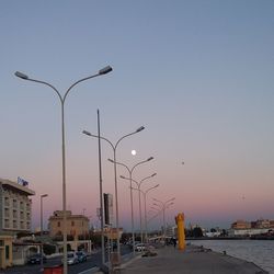 Street lights in city