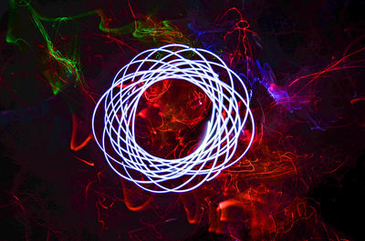 Light painting at night