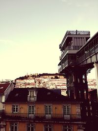 Low angle view of buildings against sky