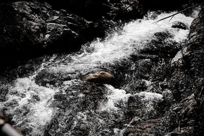 Rocks in sea