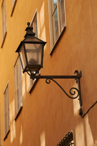 Low angle view of street light