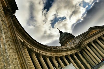 Low angle view of cathedral against cloud sky