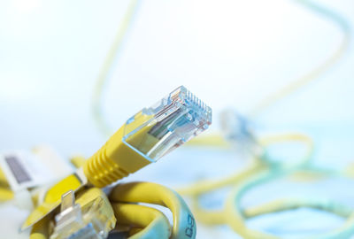 Close-up of computer cable