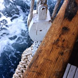 Wooden pier on lake