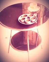 Close-up of food on table