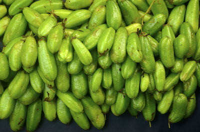 Bundles group of averrhoa bilimbi on black background