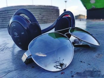 Close-up of sunglasses