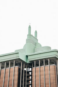 Low angle view of building against clear sky