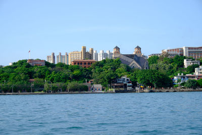 River with buildings in background