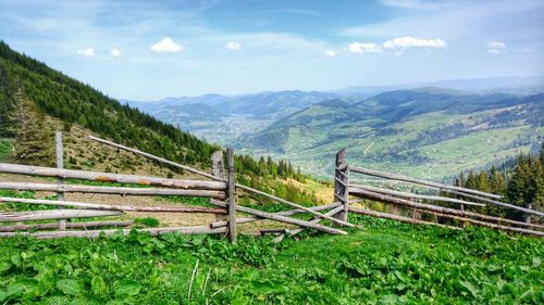 Scenic view of landscape against sky