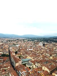 High angle view of townscape against sky