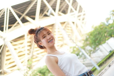 Portrait of a smiling young woman