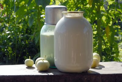 Close-up of drink on table