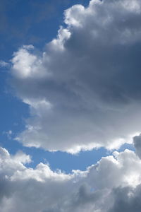 Low angle view of clouds in sky