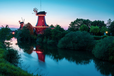 Old historical windmill in greetsiel, germany.