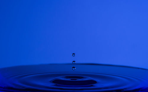 Close-up of blue water