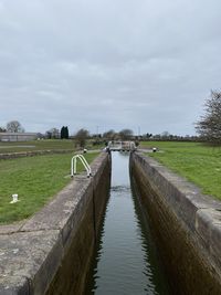 Scenic view of river against sky