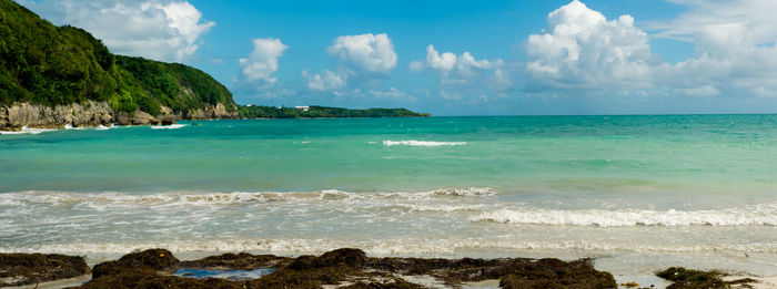 Panoramic view of sea against sky