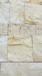 Full frame shot of text on brick wall