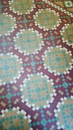 Full frame shot of tiled floor