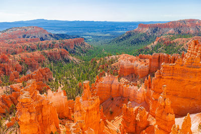 Scenic view of rock formations