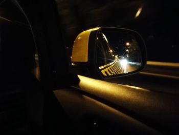 Close-up of illuminated lamp