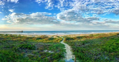 Scenic view of sea against sky