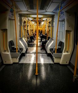 Empty benches in the dark