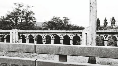View of cemetery against sky