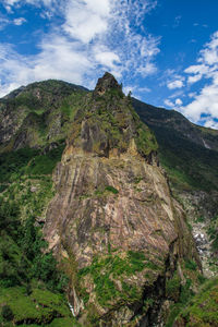 Scenic view of rocky mountains against sky