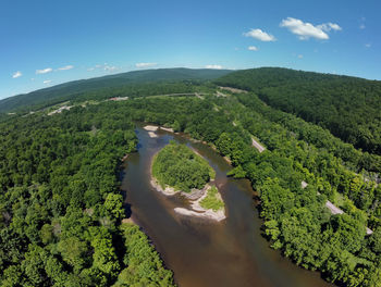 View of the mountains on the east coast