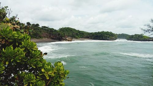 Scenic view of sea against sky