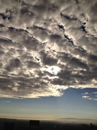 Scenic view of cloudy sky