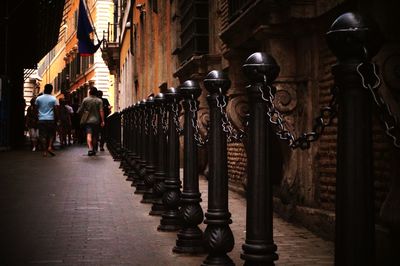 Group of people in front of wall