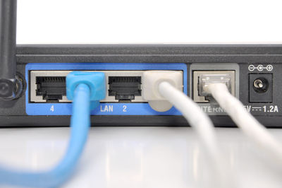 Close-up of telephone booth