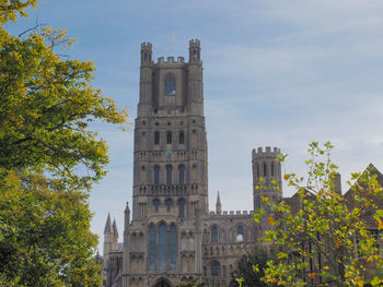 Low angle view of historical building against sky