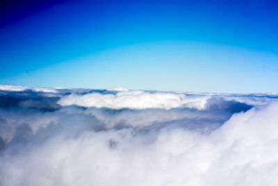 Scenic view of cloudscape against blue sky