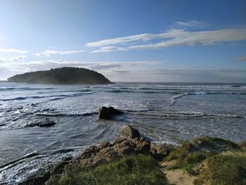 Scenic view of sea against sky