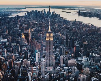 Aerial view of city