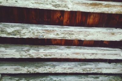 Close-up of wooden plank