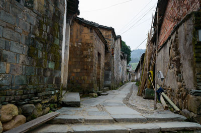 Street amidst buildings against sky