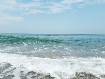 Scenic view of sea against sky