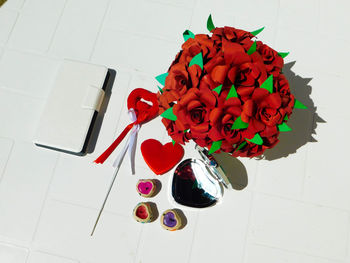 Close-up high angle view of flowers