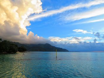 Scenic view of sea against sky