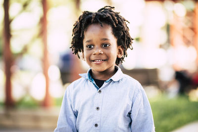 Portrait of smiling boy