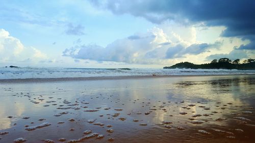 Panoramic view of sea against sky