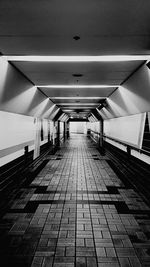 Illuminated underground walkway