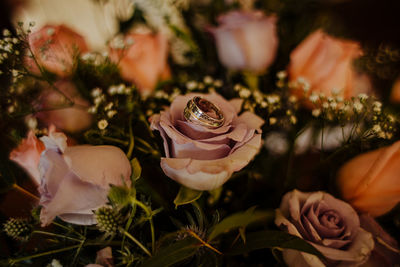 Close-up of rose bouquet