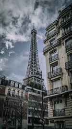 Low angle view of buildings in city
