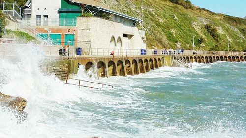 Built structure in water